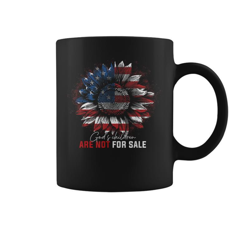 Gods Children Are Not For Sale American Flag Men Women Coffee Mug