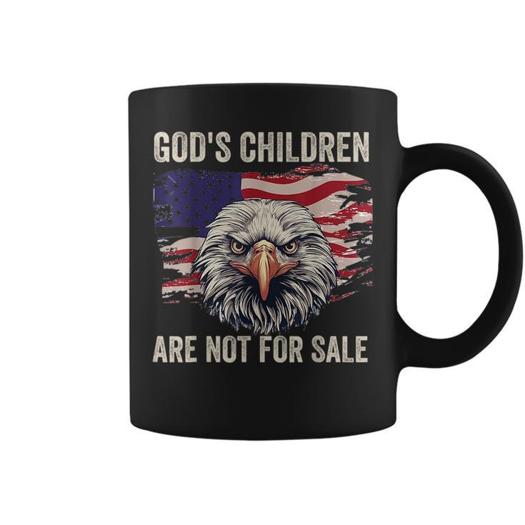Gods Children Are Not For Sale Usa Flag Eagle Vintage  Coffee Mug