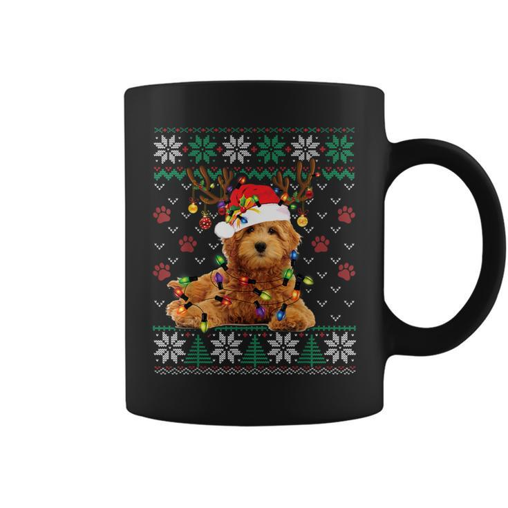 Goldendoodle Christmas Ugly Sweater Dog Lover Xmas Coffee Mug