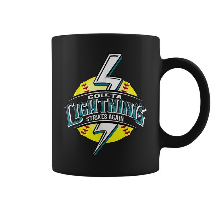 Goleta Lightning Strikes Again Softball Softball Funny Gifts Coffee Mug