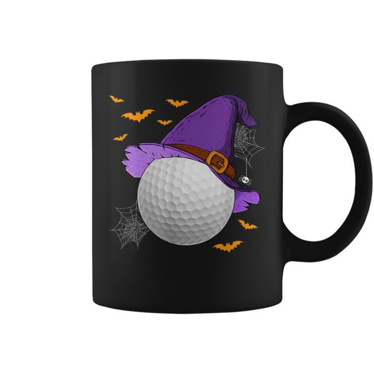 Golf Ball Witch Hat Pumpkin Spooky Halloween Costume Coffee Mug