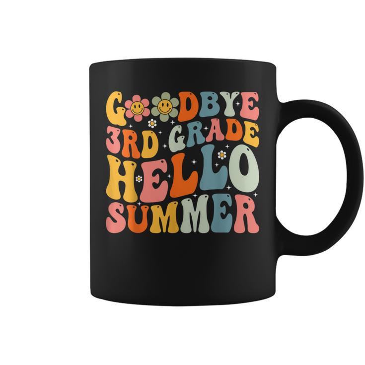 Goodbye 3Rd Grade Hello Summer Groovy Third Grade Graduate  Coffee Mug