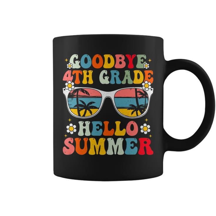 Goodbye 4Th Grade Hello Summer Groovy Last Day Of School   Coffee Mug