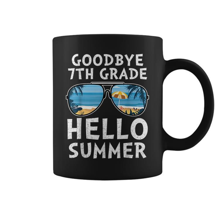 Goodbye 7Th Grade Hello Summer Sunglasses Last Day Of School Coffee Mug