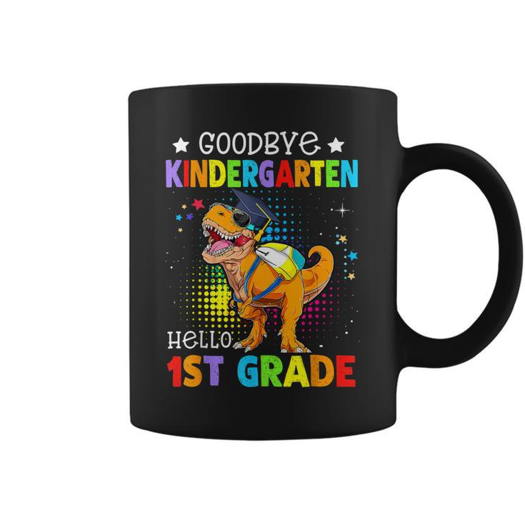 Goodbye Kindergarten Graduation Hello First Grade Dinosaur Coffee Mug