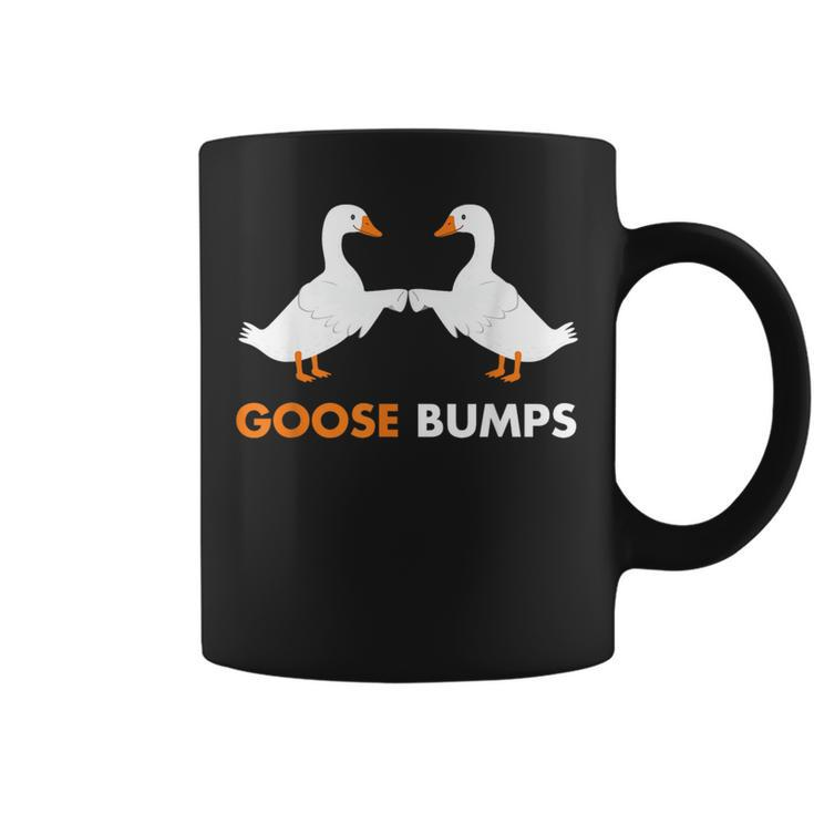 Goose Bumps Goosebumps Funny Geese Fist Bump Pun  Coffee Mug