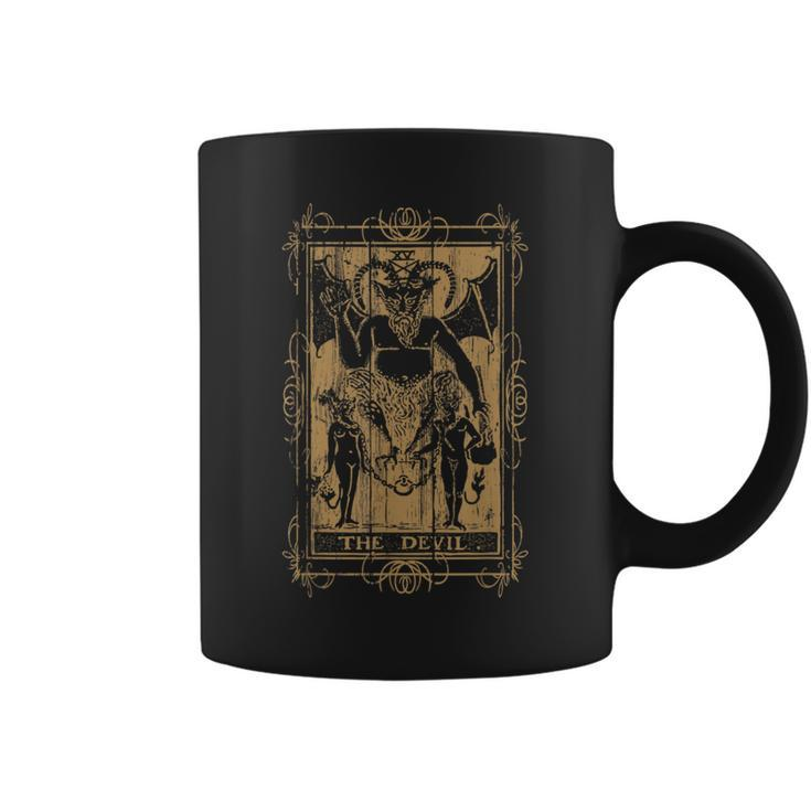 Goth Clothing Tarot Card The Devil Witchy Occult Horror Tarot Coffee Mug
