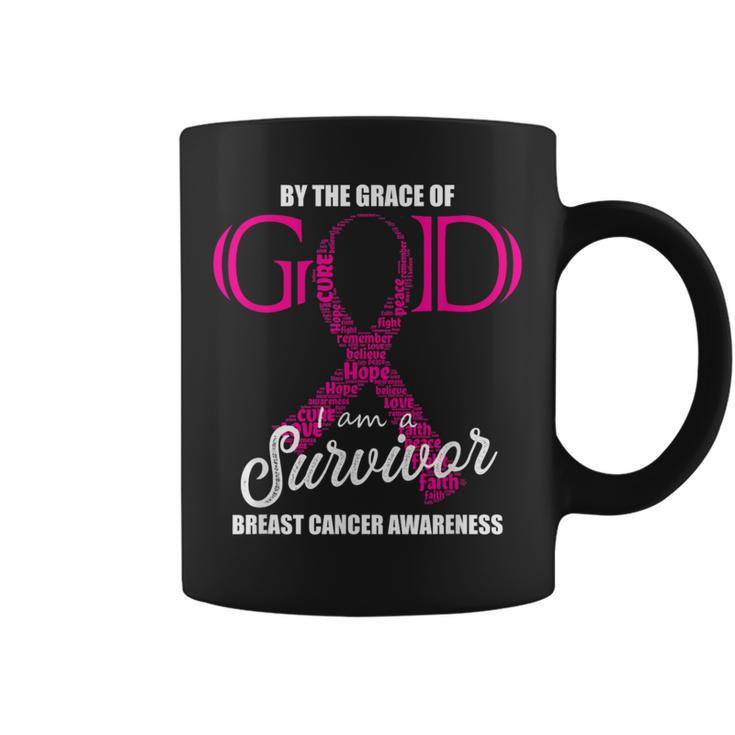 By The Grace Of God I Am A Breast Cancer Survivor Coffee Mug