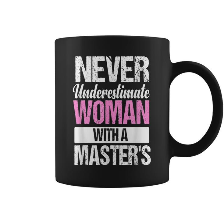 Graduation For Her Never Underestimate Woman Master's Coffee Mug