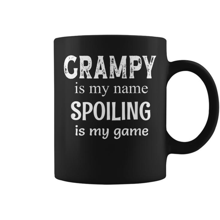 Grampy Is My Name Spoiling Is My Game Grandfather Grandpa Coffee Mug