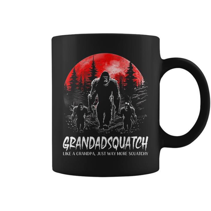 Grandad Squatch Funny Bigfoot Dad Sasquatch Yeti Fathers Day Gift For Mens Coffee Mug