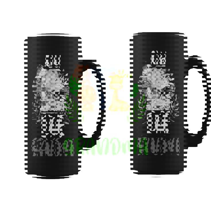 Grandma Of The Wild One Zoo Birthday Safari Jungle Animal Coffee Mug