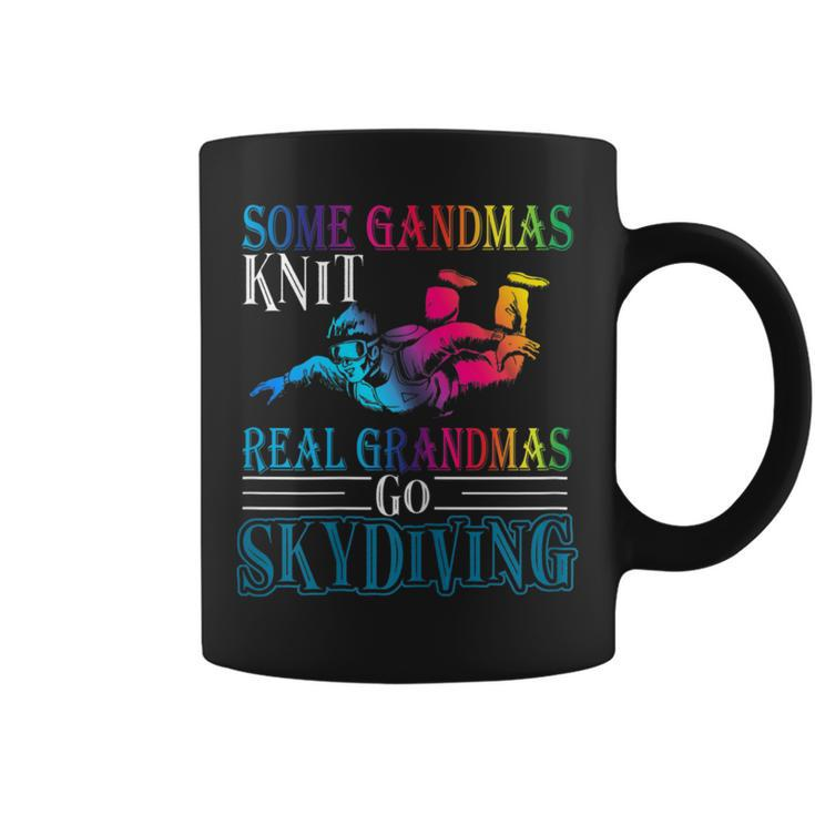 Some Grandmas Knit Real Grandmas Go Skydiving Coffee Mug