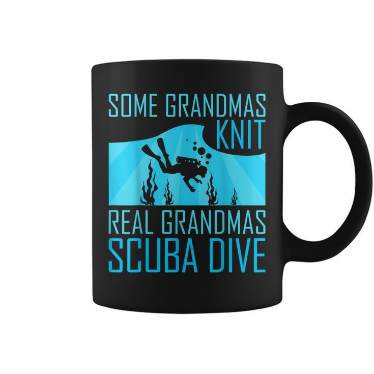 Some Grandmas Knit Real Grandmas Scuba Dive Coffee Mug