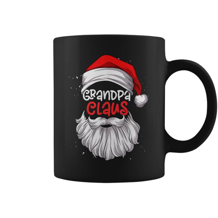 Grandpa Claus Hat Santa Funny Beard Matching Family Pajama  Coffee Mug