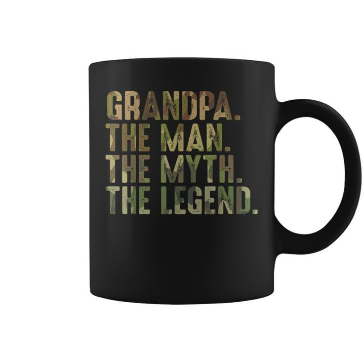 Grandpa  From Grandchildren Men Grandpa Myth Legend  Coffee Mug
