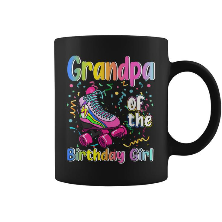 Grandpa Rolling Skate Birthday Matching Party Family  Coffee Mug