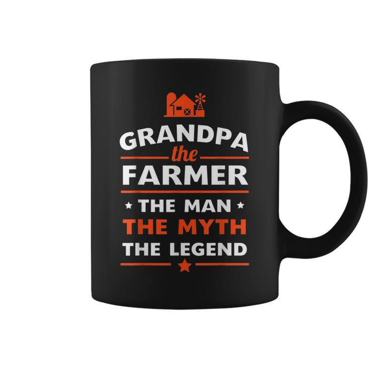 Grandpa The Farmer The Man The Myth The Legend  Coffee Mug