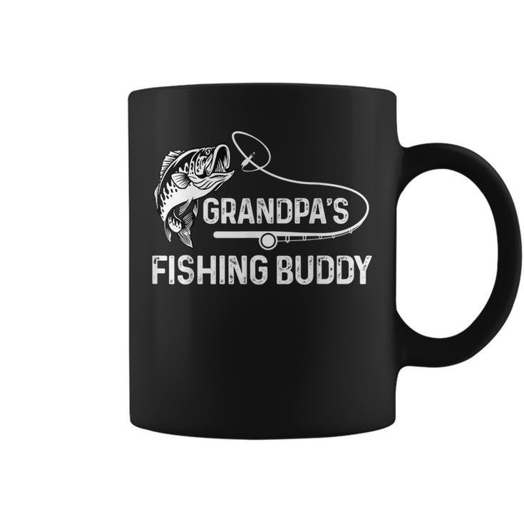 Grandpas Fishing Buddy Cool Father-Son Team Young Fisherman  Coffee Mug