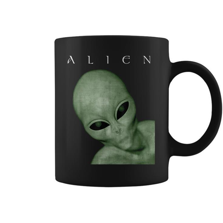 Green Alien Disclosure Realistic Grey Alien Believer Sci-Fi Coffee Mug