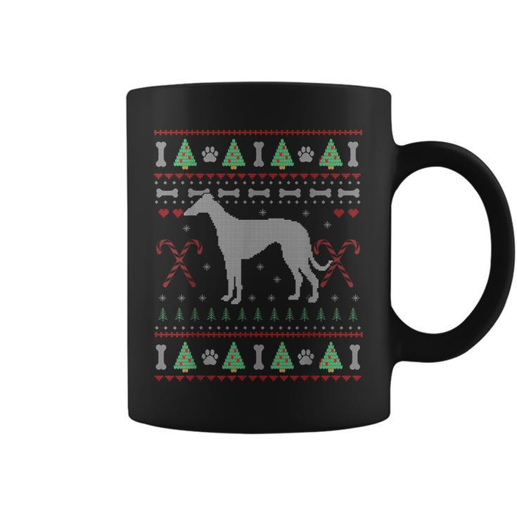 Greyhound Ugly Sweater Christmas Dog Lover Coffee Mug