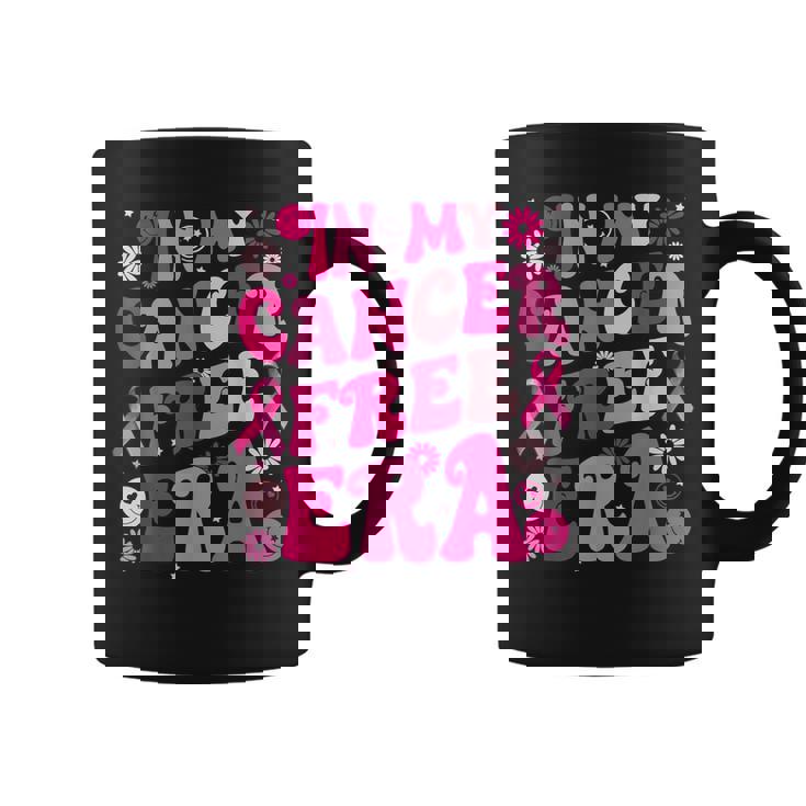 Groovy In My Cancer Free Era Breast Cancer Awareness Warrior Coffee Mug