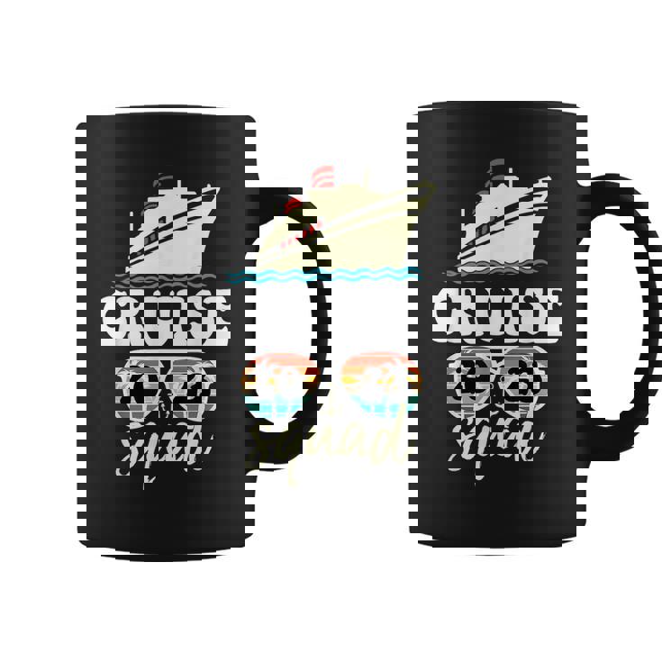 Groovy Cruise Squad 2023 Sunglasses Family Vacation Trip Coffee Mug