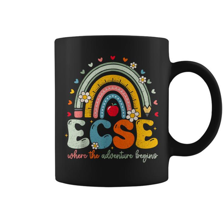 Groovy Cute Early Childhood Special Education Sped Ecse Crew Coffee Mug