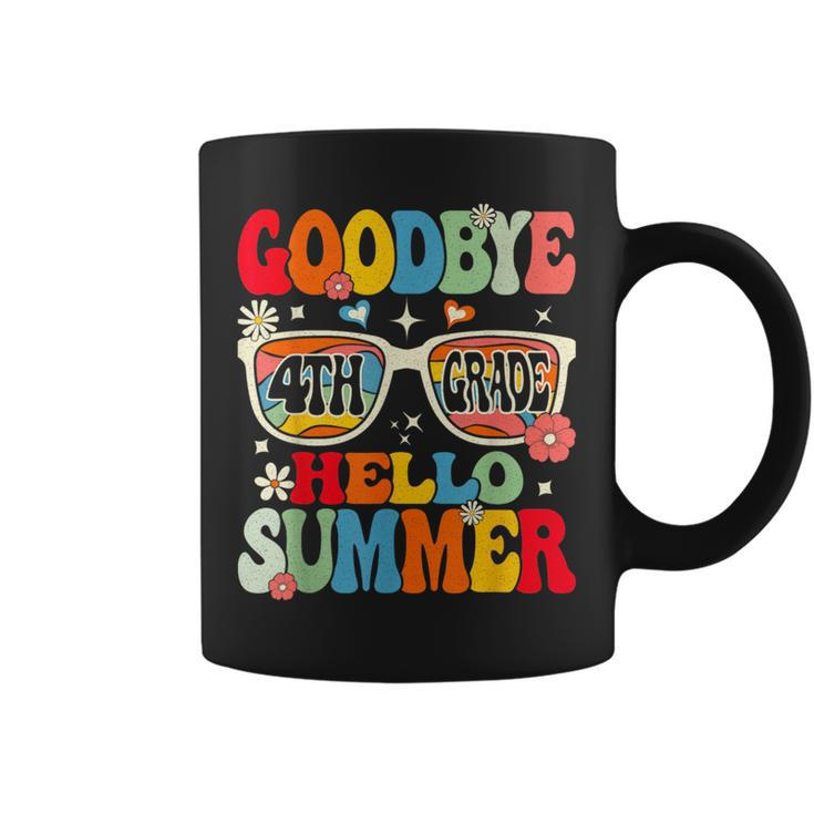 Groovy Goodbye 4Th Grade Graduation Hello Summer Kids Coffee Mug