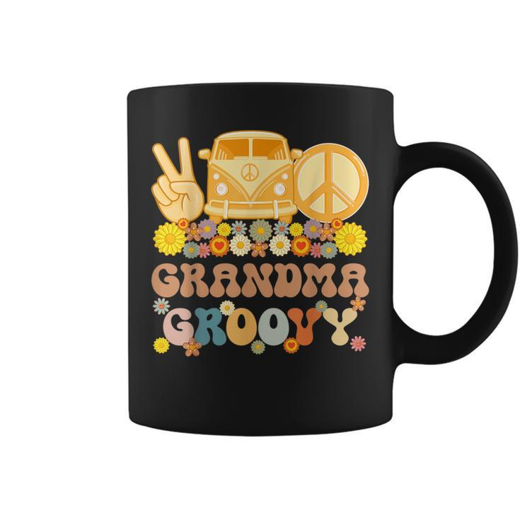 Groovy Grandma Hippie Peace Retro Matching Party Family  Coffee Mug