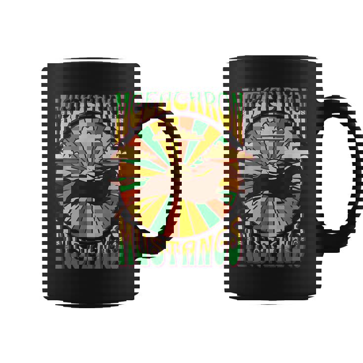 Groovy Hippie Style Mceachron Elementary Mustangs Coffee Mug