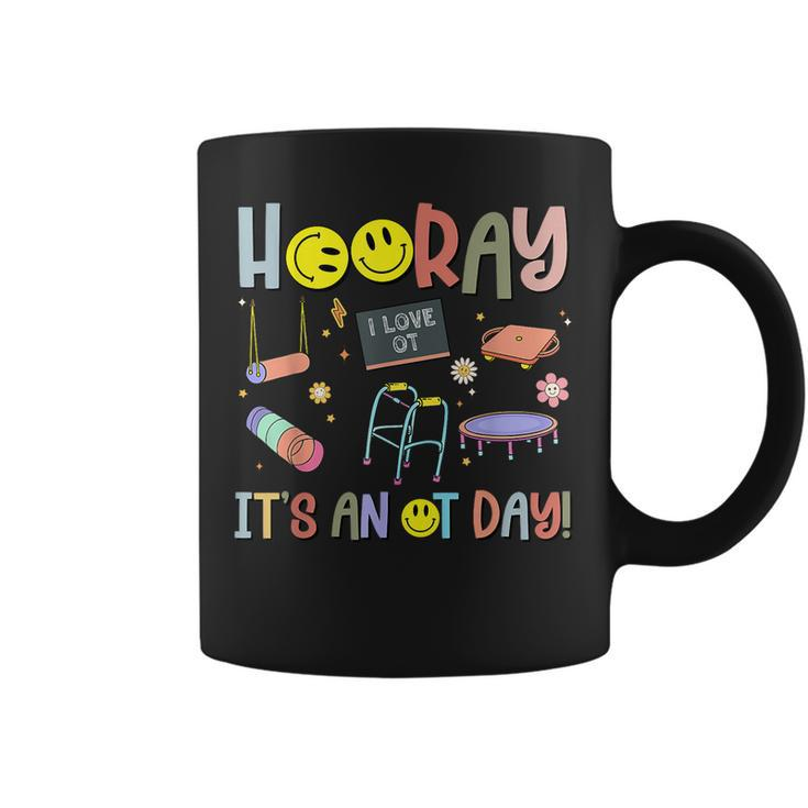 Groovy Hooray It’S An Ot Day Occupational Therapy I Love Coffee Mug
