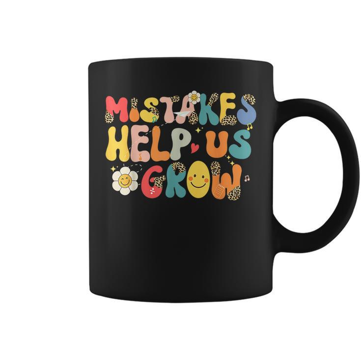 Groovy Mistakes Help Us Grow Leopard Back To School Teacher Coffee Mug