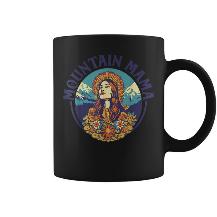 Groovy Mountain Mama Hippie 60S Psychedelic Artistic Coffee Mug