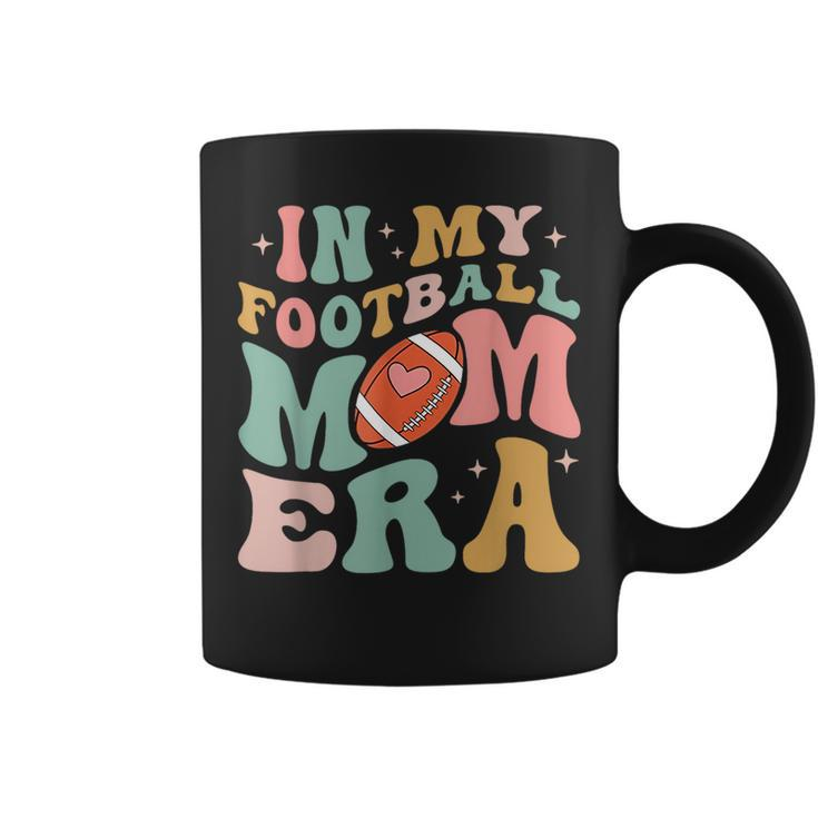 Groovy Retro In My Football Mama Era Football Mom Game Day Coffee Mug