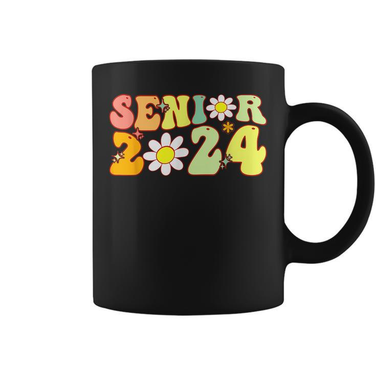 Groovy Senior 2024 Back To School Graduation Class Of 2024  Coffee Mug