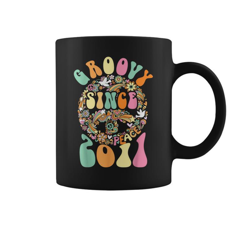 Groovy Since 2011 Peace For Vintage Birthday Party 60S 70S  Coffee Mug