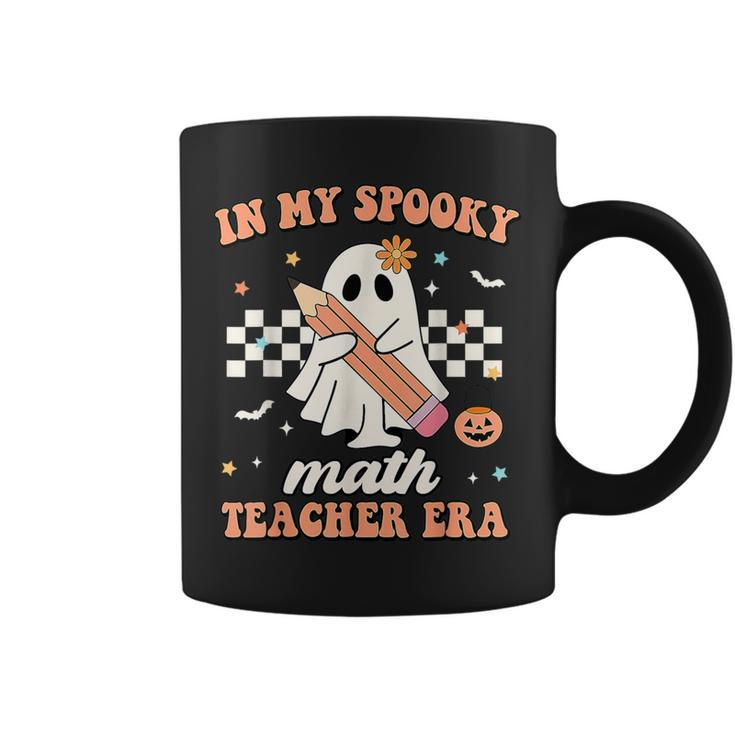 Groovy In My Spooky Math Teacher Era Ghost Halloween Coffee Mug