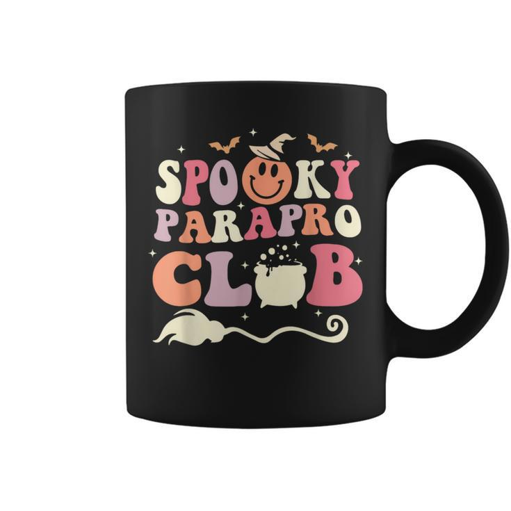 Groovy Spooky Parapro Club Paraprofessional Para Teacher Aid Coffee Mug