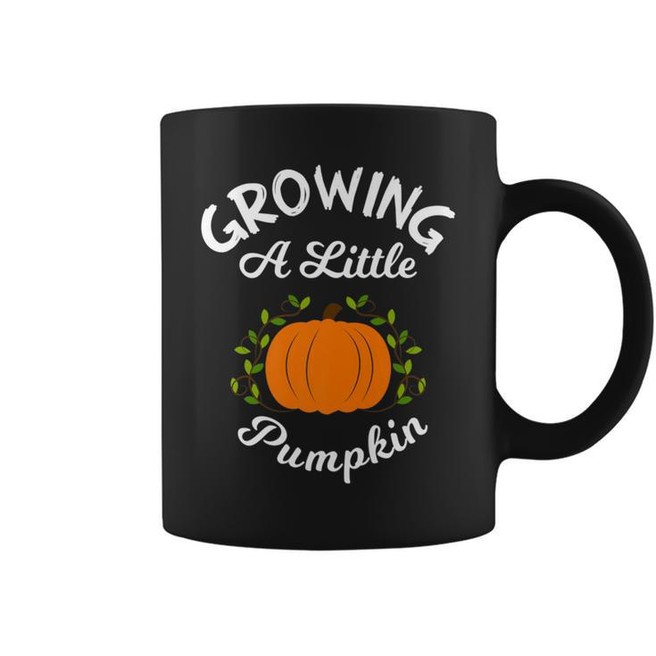 Growing A Little Pumpkin Thanksgiving Pregnancy Coffee Mug