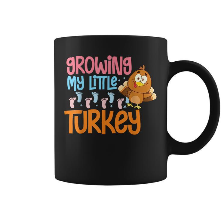 Growing My Turkey Thanksgiving Pregnancy Announcement  Coffee Mug