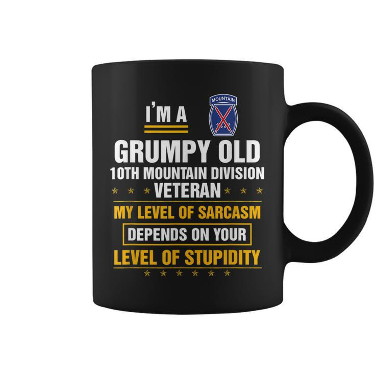 Grumpy Old 10Th Mountain Division Veteran Veterans Day   Coffee Mug