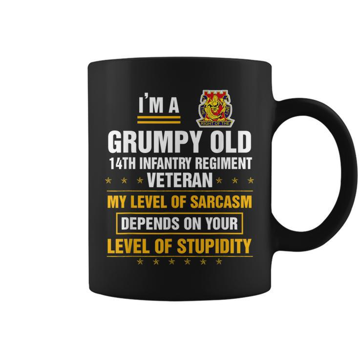 Grumpy Old 14Th Infantry Regiment Veteran Soldier Funny Xmas  Coffee Mug