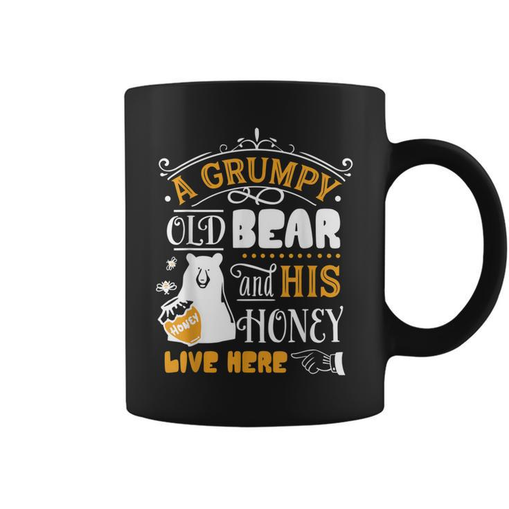 Grumpy Old Bear And His Honey Live Here  Coffee Mug