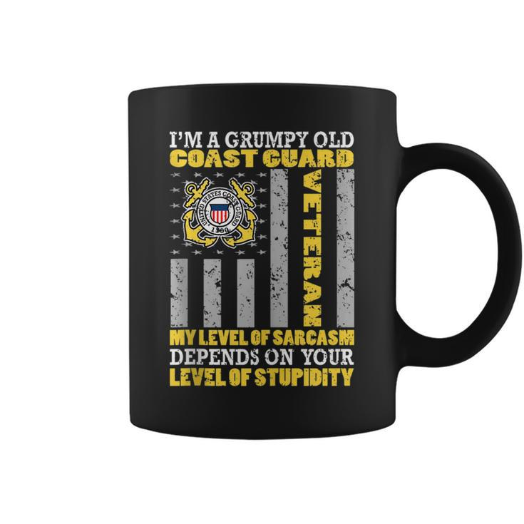 Grumpy Old Coast Guard United States Military Veteran Gift Veteran Funny Gifts Coffee Mug