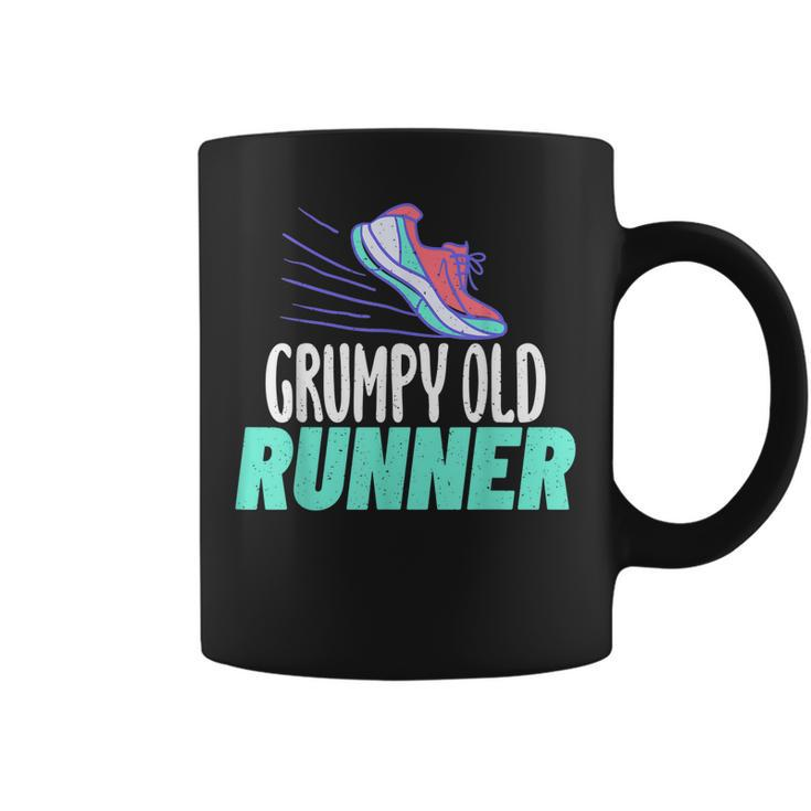 Grumpy Old Runner Grandpa Marathon Runner  Coffee Mug