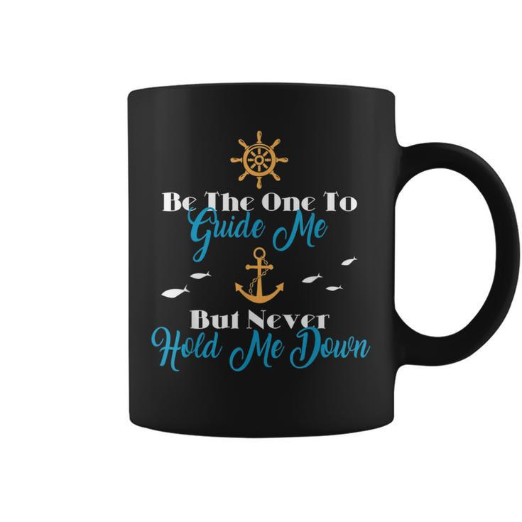 Guide Me Hold Me Anchor Ships Wheel Ocean Faith Boat Sailing  Coffee Mug