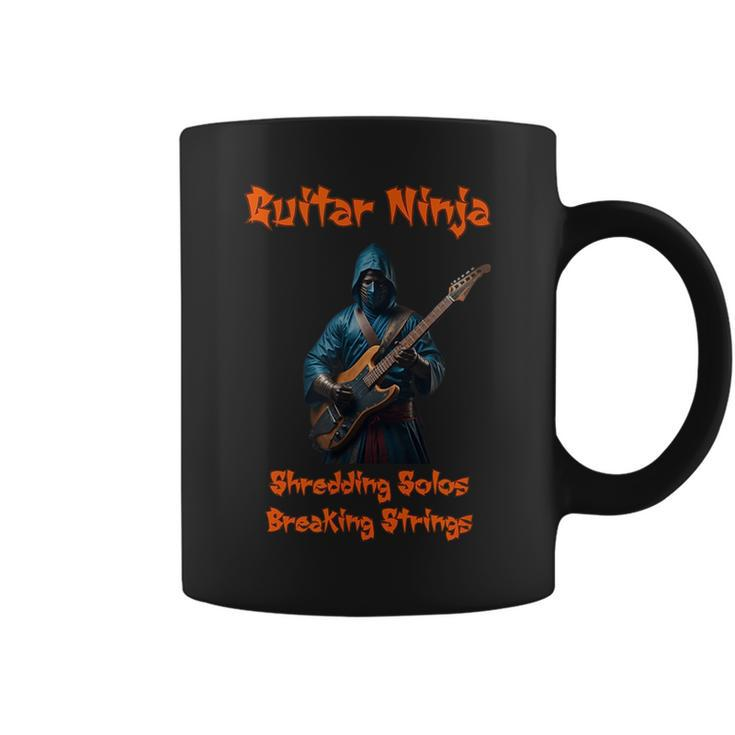 Guitar Ninja Shredding Solos Guitar Funny Gifts Coffee Mug