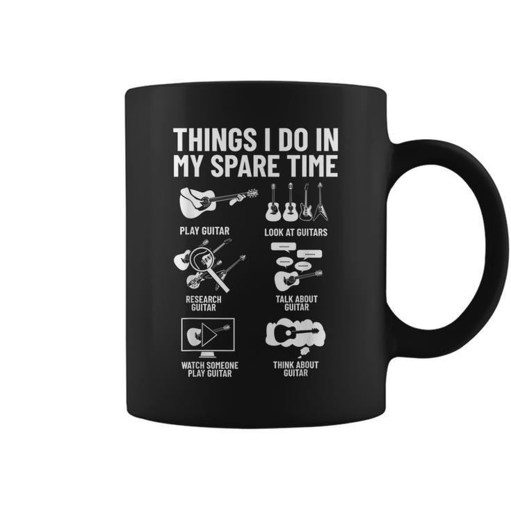 Guitar Player Outfit Musician Things I Do In My Spare Time  Guitar Funny Gifts Coffee Mug