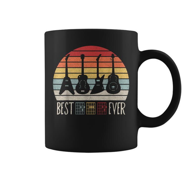 Guitarist Fathers Day Best Dad Ever D A D Chord Gifts Guitar  Coffee Mug